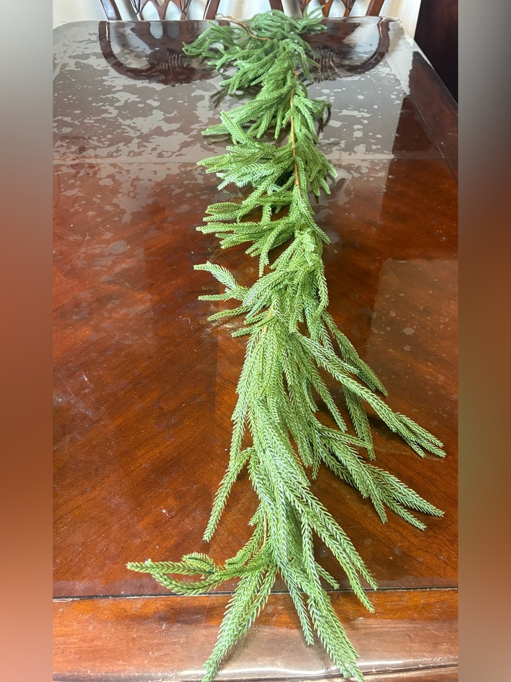 Artificial Green Pine Garland - Lush Green Holiday Decor 6 ft - Festive Decor